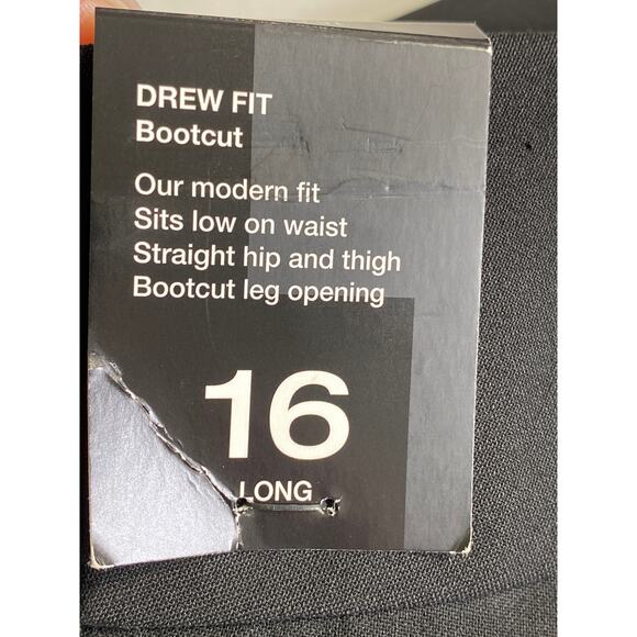 The Limited Black Collection Drew Fit Casual Bootcut Mid Rise Pants Size 16 L - Picture 3 of 9